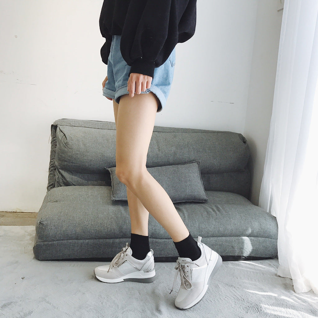Scarpe a rete in stile casual coreano, in stile britannico
