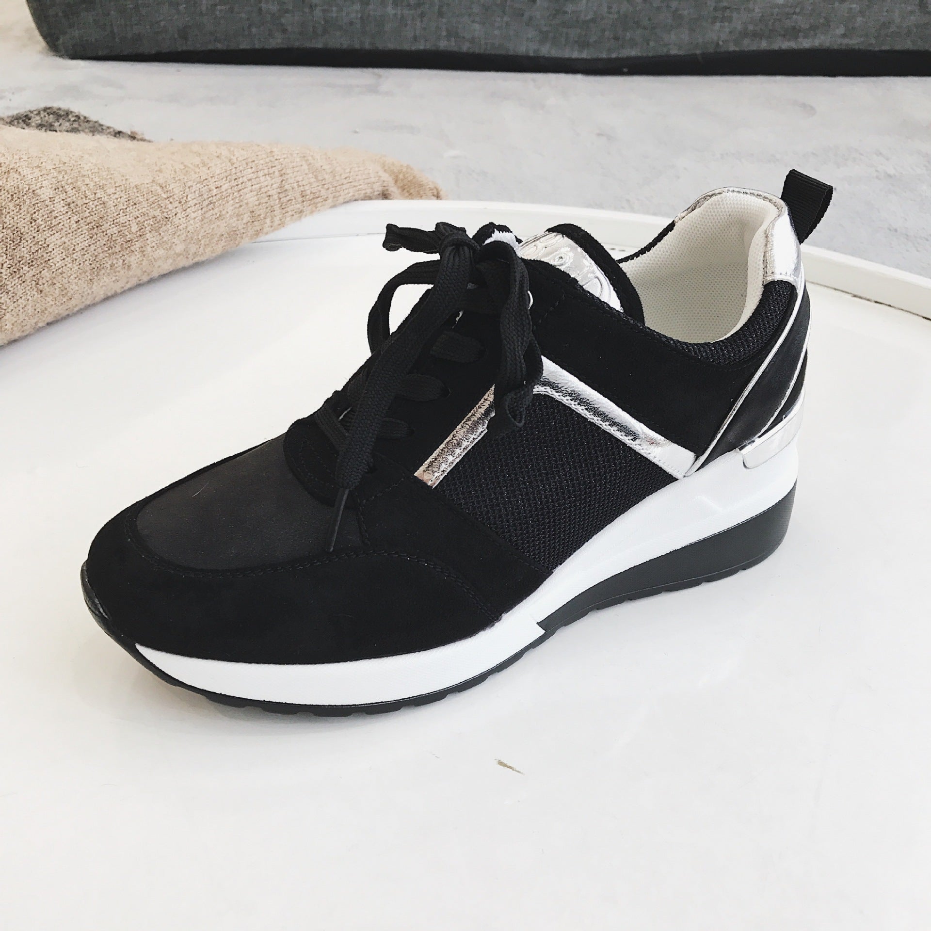 Scarpe a rete in stile casual coreano, in stile britannico