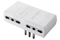 Adattatore quadruplo 10/16a bianco