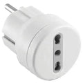 Adattatore 10/16a-schuko bianco