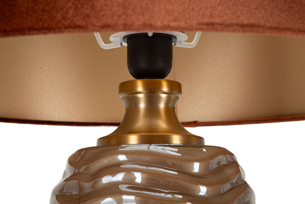 Lampada Da Tavolo Praga -B- Cm Ø 45,5X79 Elegante Design