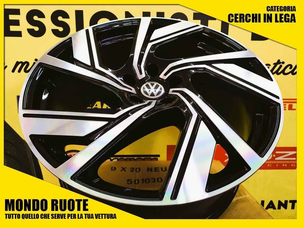 KIT4 Cerchi In Lega AC521 da 20 Pollici per VOLKSWAGEN ID4 ID5 GTX ID7