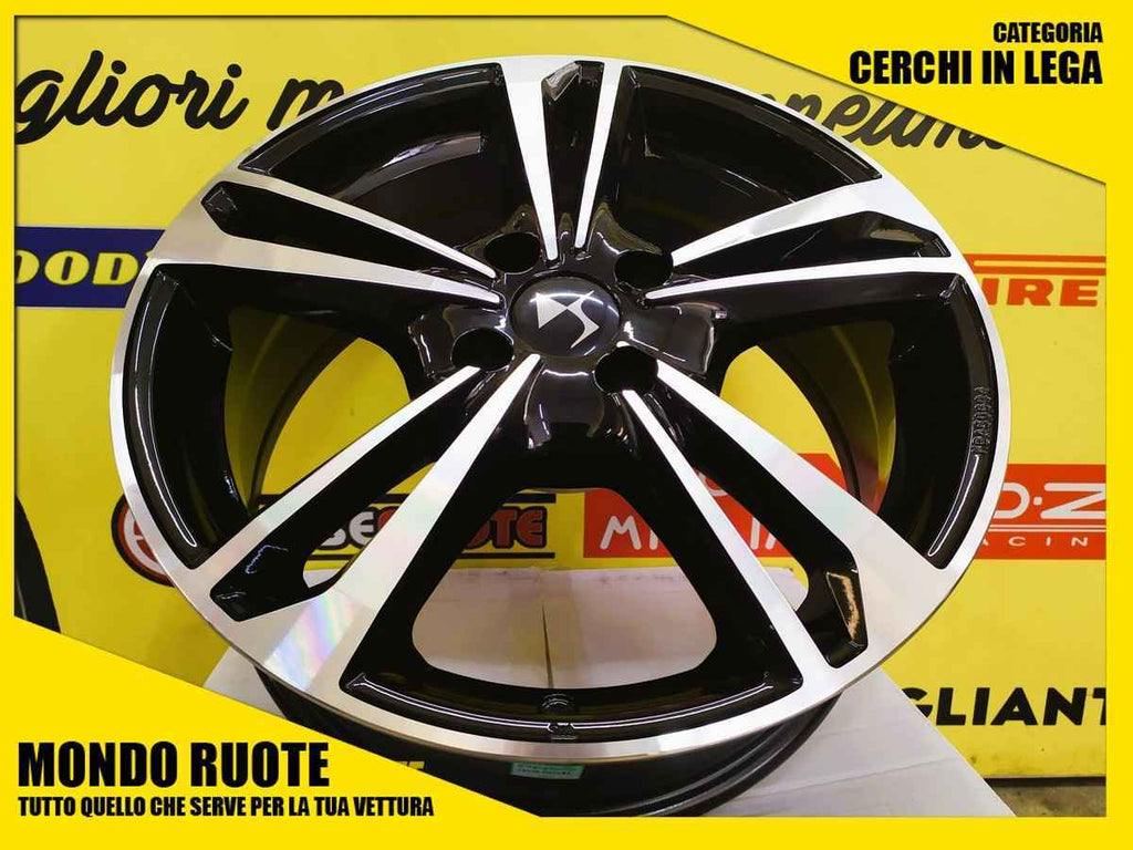 4 KIT Cerchi in Lega Nuovi MAK EMBLEMA da 15 Pollici per DS DS3 / CABRIO (2010-2018)
