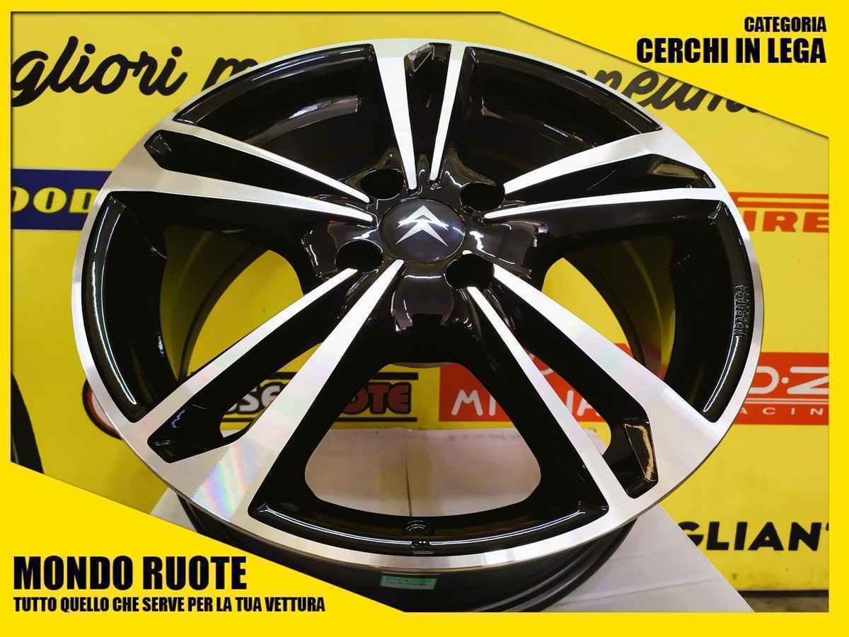 4 KIT Cerchi in Lega Nuovi MAK EMBLEMA da 15 Pollici per CITROEN C3 / AIRCROSS / PIC