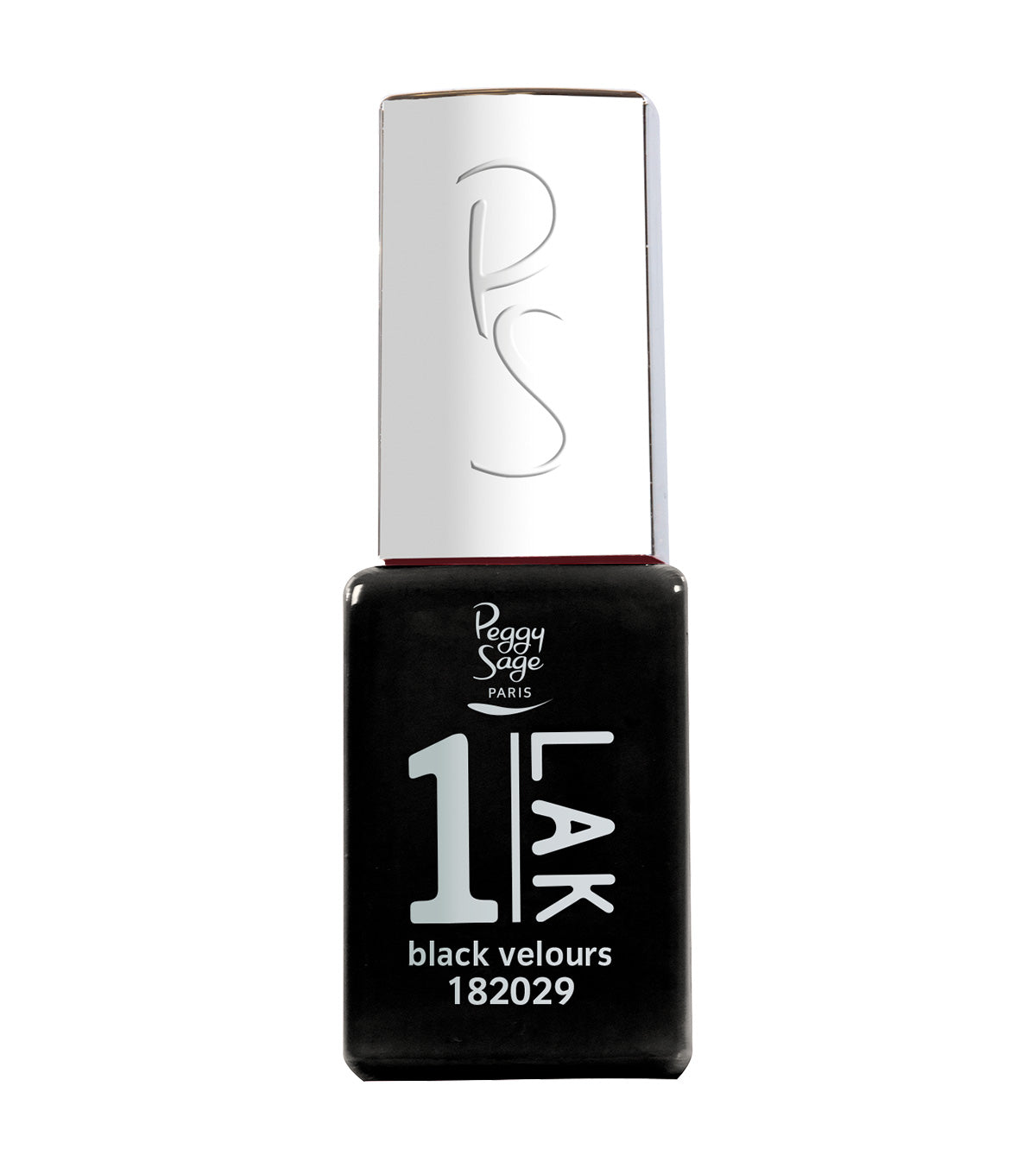 PEGGY SAGE  ONE-LAK 1-STEP GEL POLISH BLACK VELOURS - 5ML
