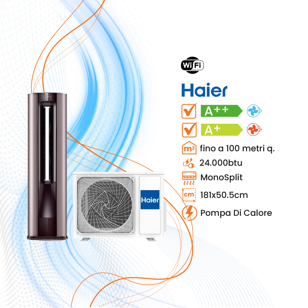 Climatizzatore Haier Colonna Inverter R-32 WiFi