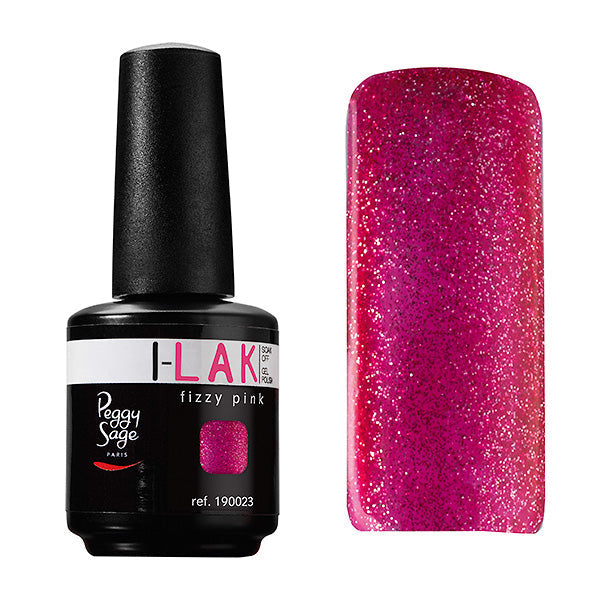 PEGGY SAGE  SOAK OFF GEL POLISH I-LAK FIZZY PINK - 15ML