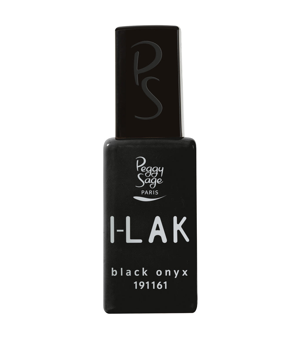 PEGGY SAGE  I-LAK SOAK OFF GEL POLISH BLACK ONYX  - 11ML