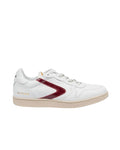 SCARPA SUPER PELLE BIANCA E BORDEAUX