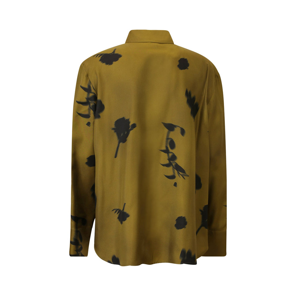 CAMICIA FLOREALE OLIVA