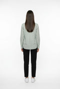 Pepe Jeans camicia a righe da Donna Bain PL2051405 610 Bleach Green