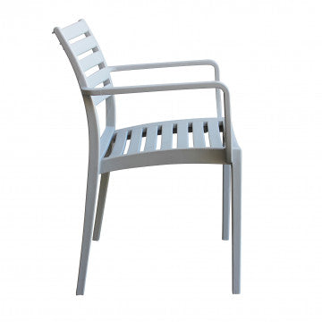 Poltrona in polipropilene impilabile Eveline - Dimensioni: 58.5x55.2x84cm