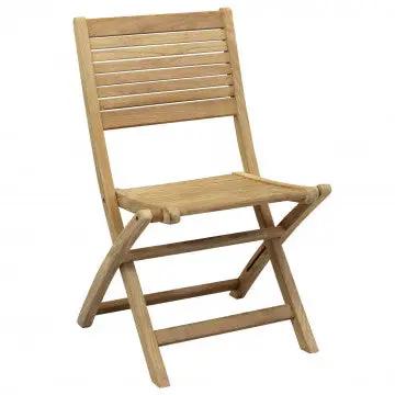 Sedia pieghevole Mirage in teak marrone Dimensioni: cm 42 x 51 x 85 h