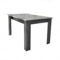 Tavolo Gemma Antracite e Grigio Scuro Effetto Cemento cm 160/200 x 90 x 75 h