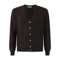 CARDIGAN MARRONE