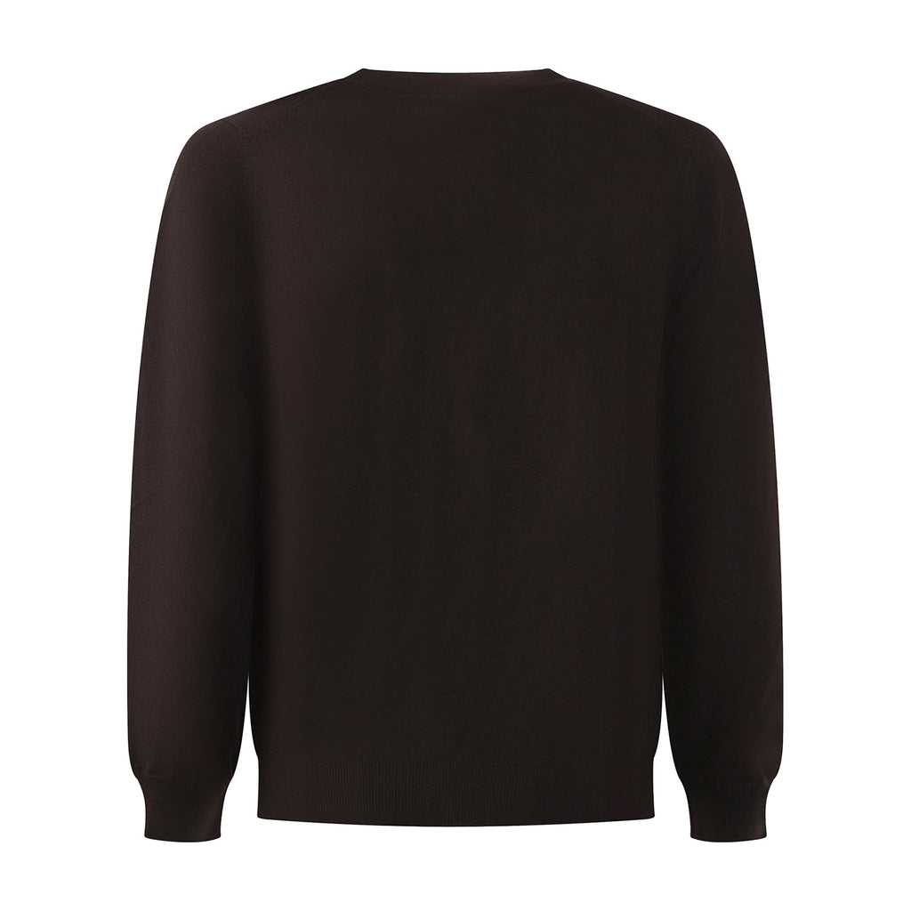 CARDIGAN MARRONE