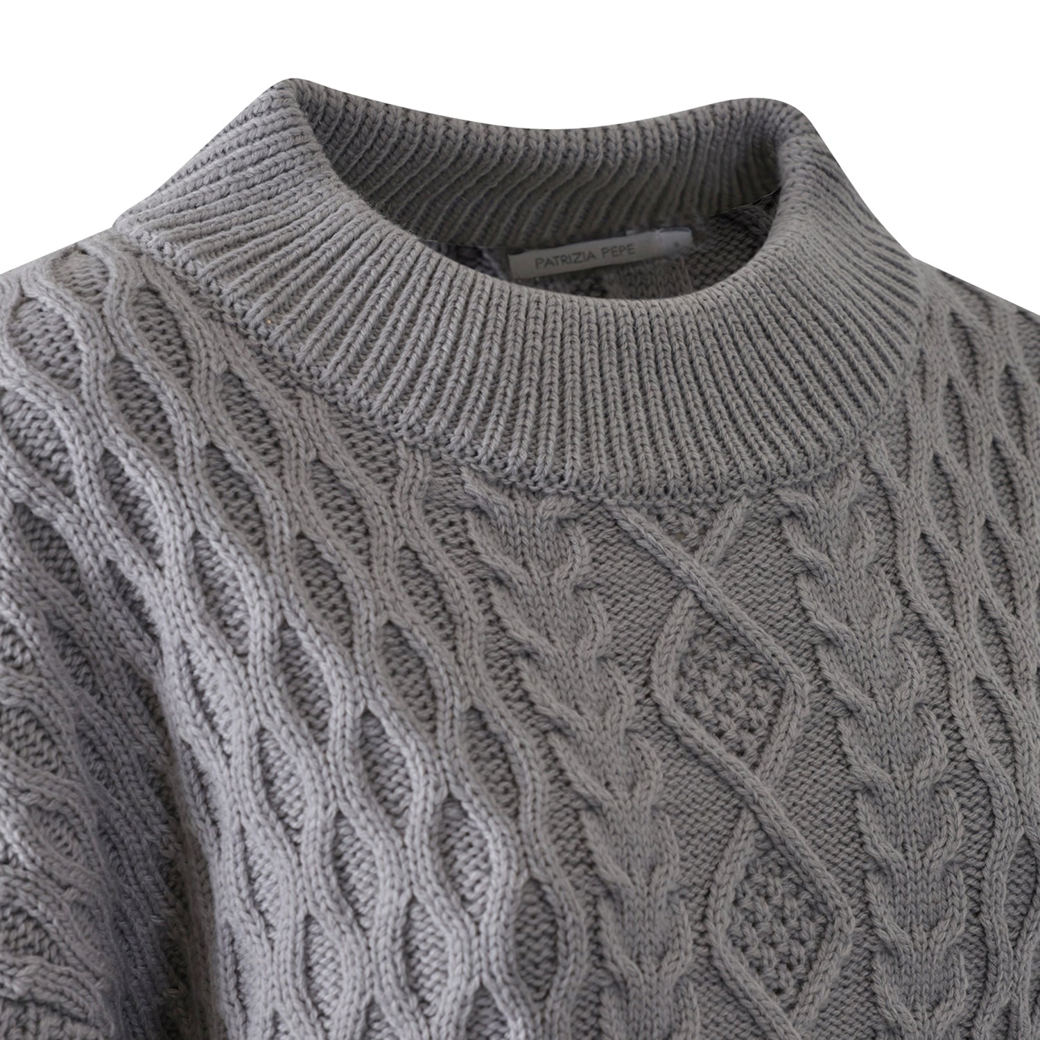 MAGLIONE CROPPED GRIGIO