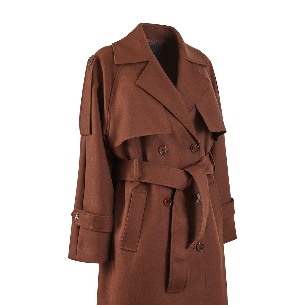 TRENCH MARRONE