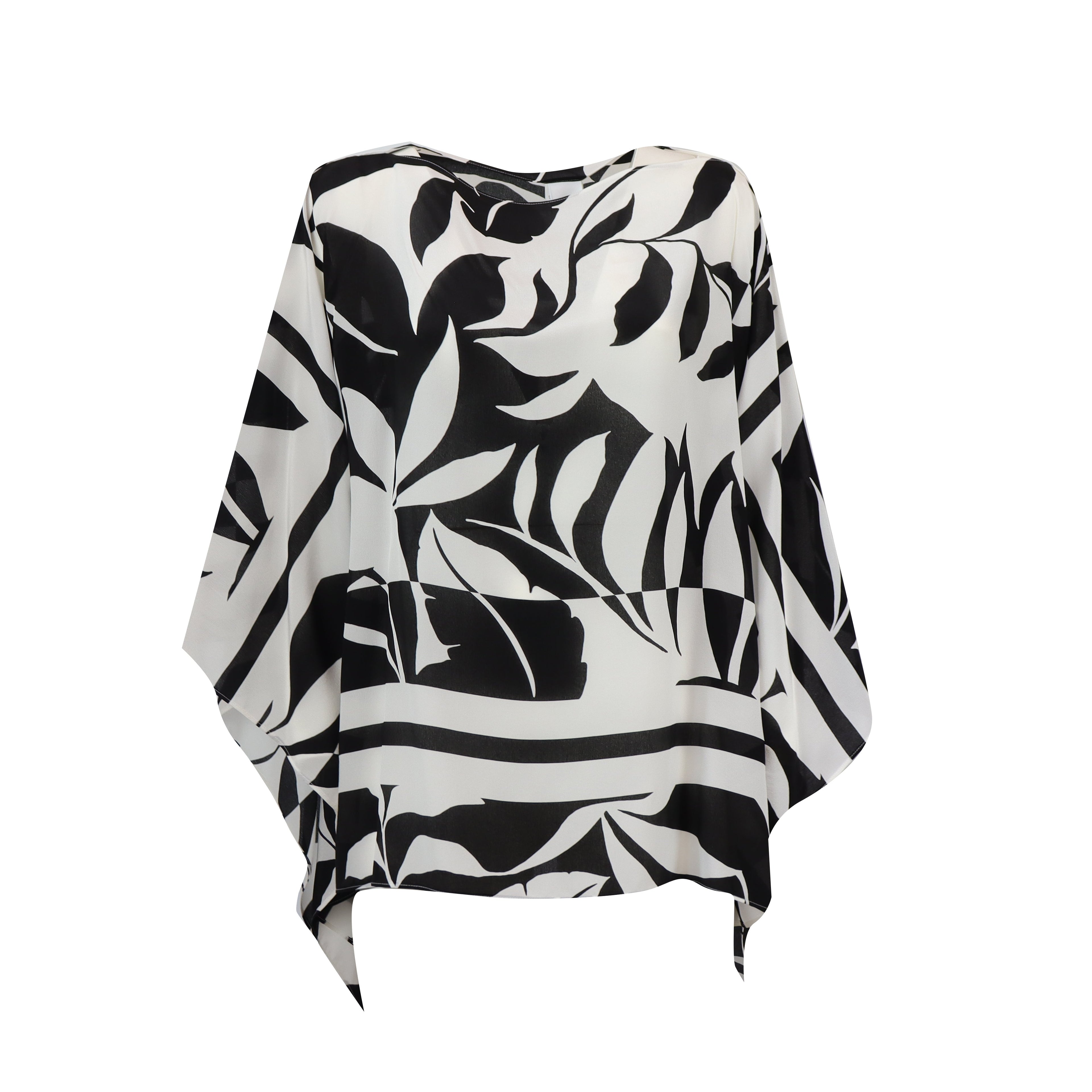 PONCHO TAMBUTO NERO E BIANCO