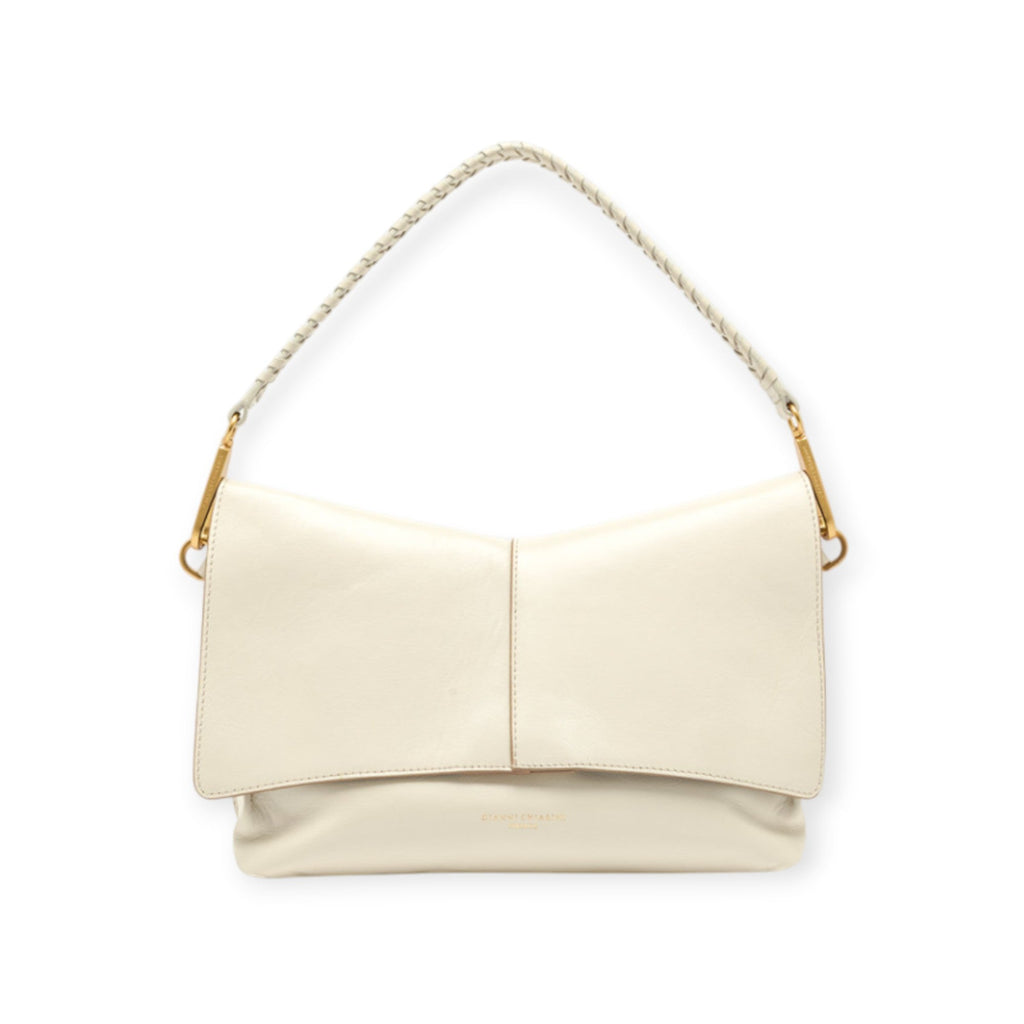 BORSA A SPALLA GRANDE AVORIO