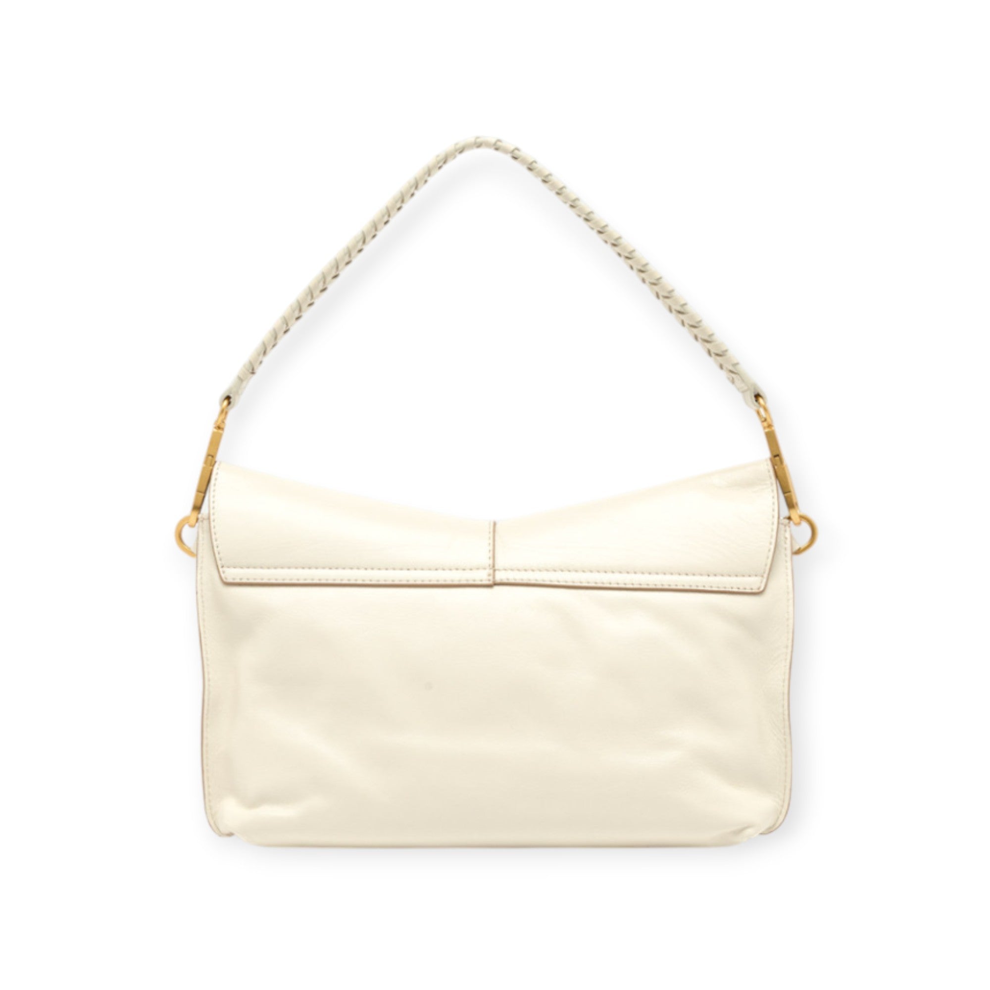 BORSA A SPALLA GRANDE AVORIO