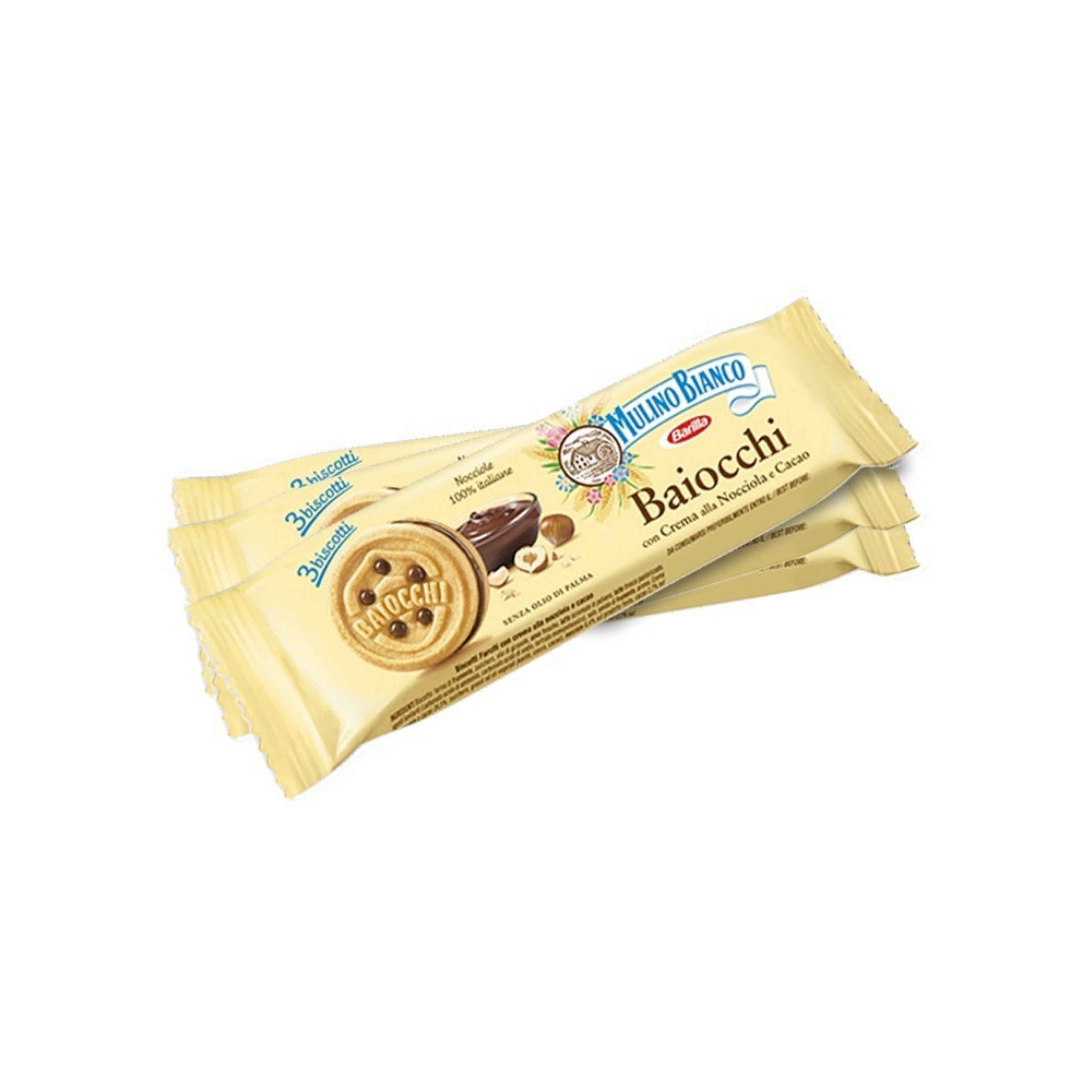 Baiocchi 3 biscotti da 28gr - Confezione da 42 pezzi