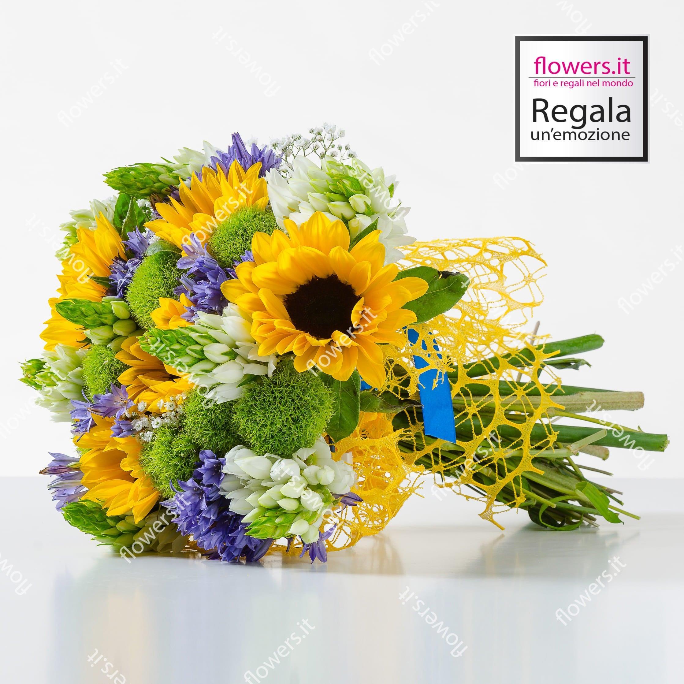VITALITA' - Girasoli, ornitogallo, green trek e fiori di Fabiola
