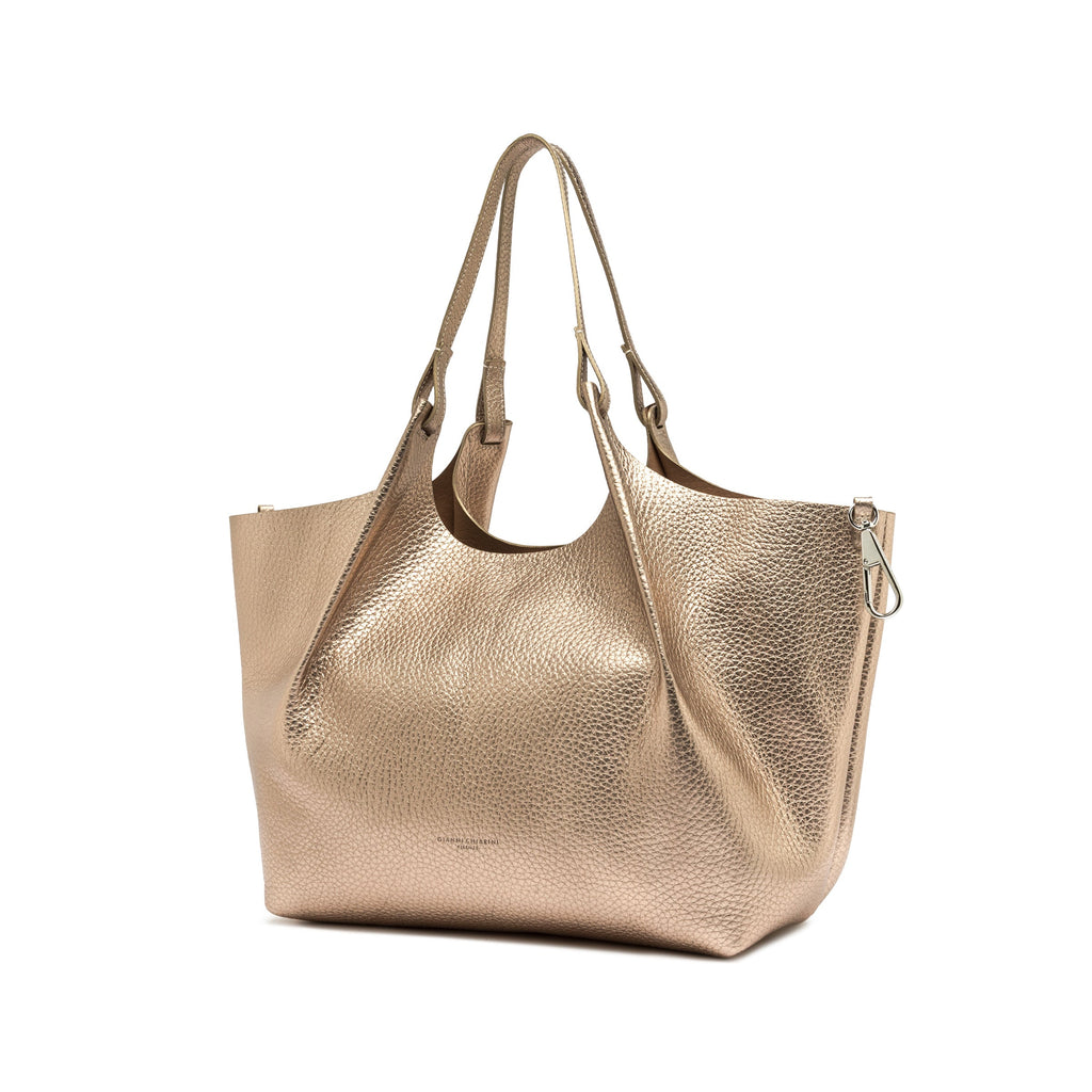 BORSA A SPALLA PLATINO