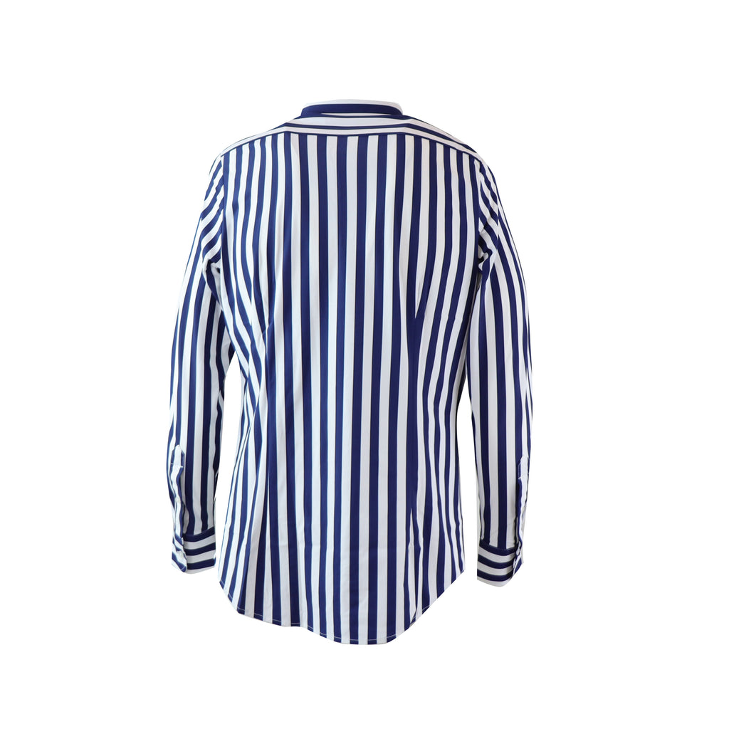 CAMICIA A RIGHE BLU