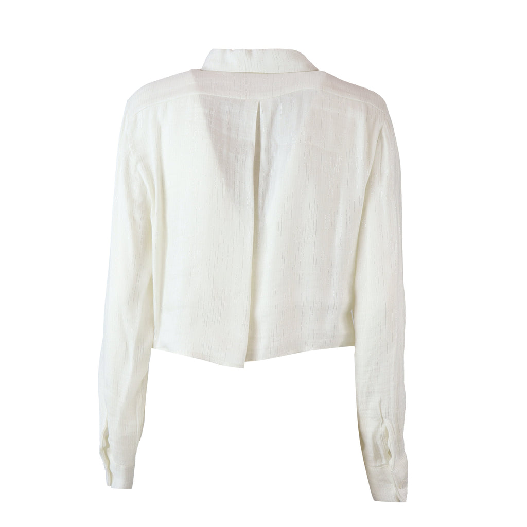 CAMICIA CROP BIANCA