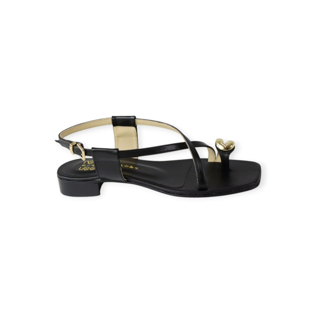 SANDALO FLAT NERO