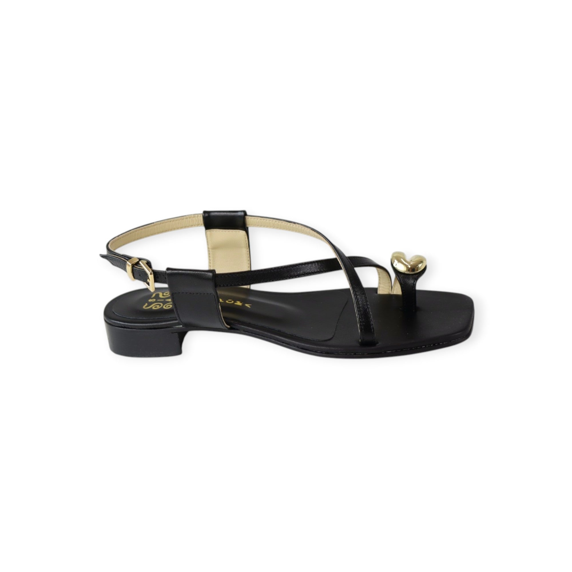 SANDALO FLAT NERO