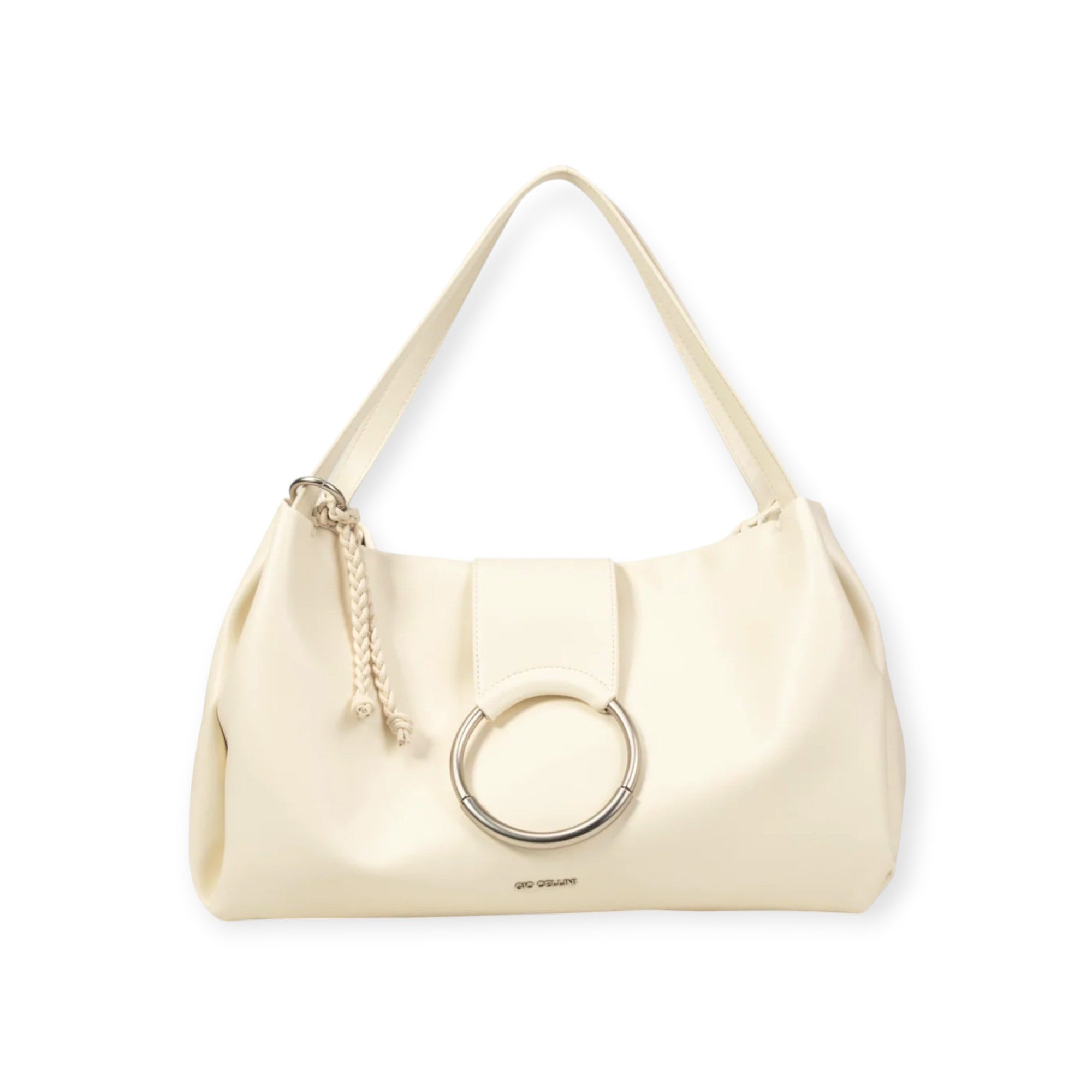 BORSA A SPALLA BIANCO LATTE