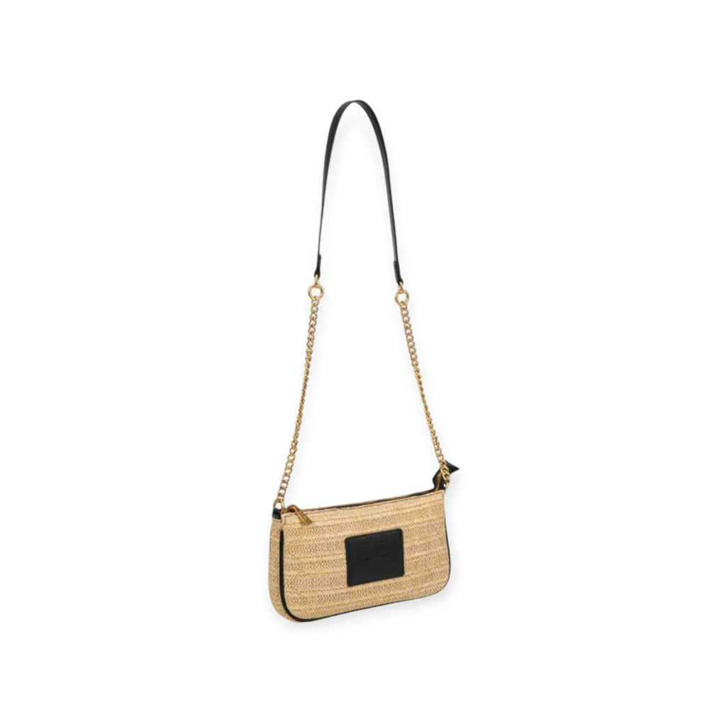 POCHETTE NERA E BEIGE