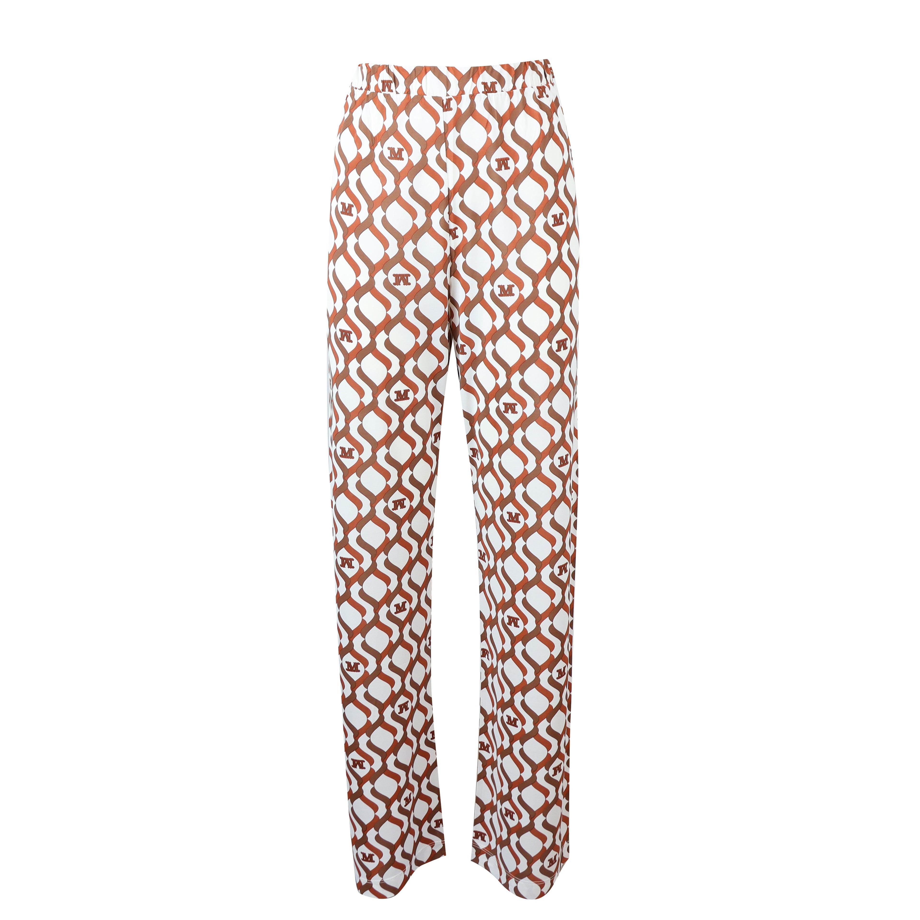 PANTALONE ABATE BIANCO E MARRONE