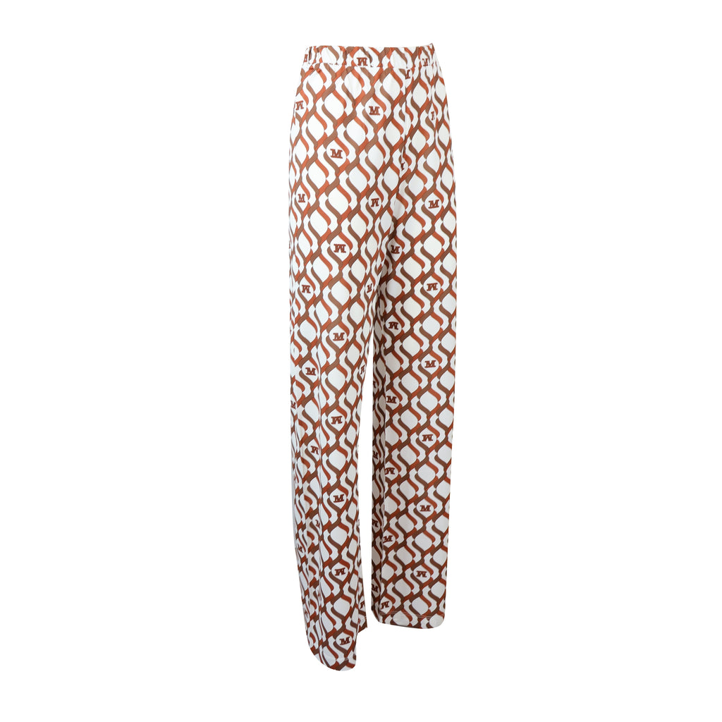 PANTALONE ABATE BIANCO E MARRONE