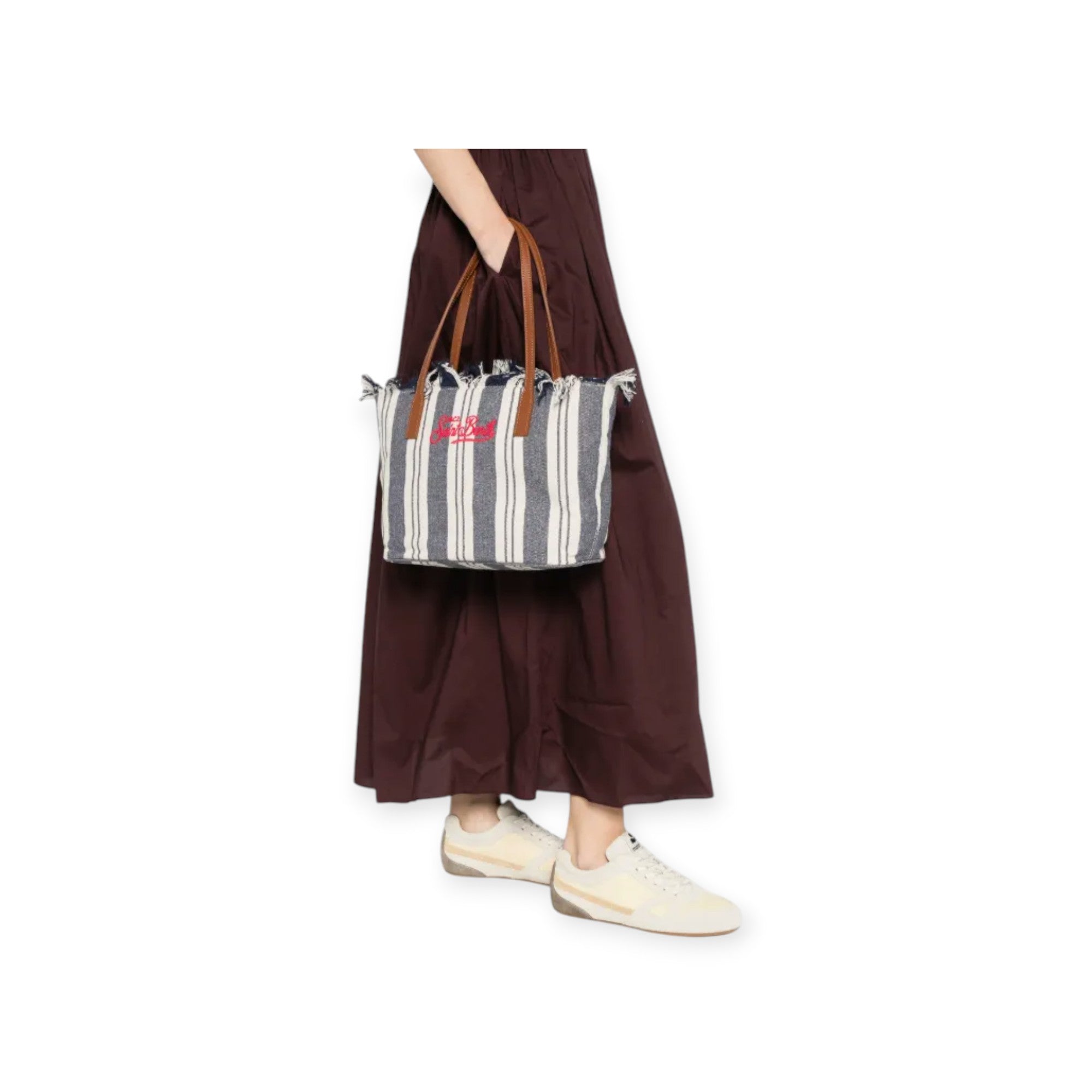 BORSA CITYBAG BIANCA E AZZURRA
