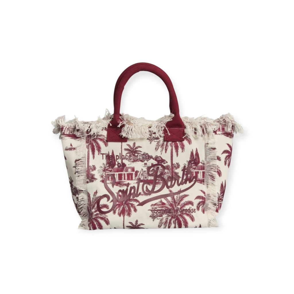 BORSA VANITY BEIGE E BORDEAUX