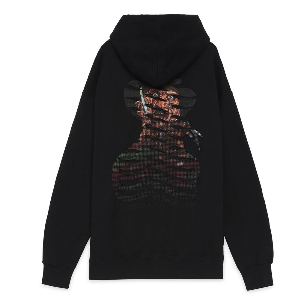 Propaganda Felpa con cappuccio da uomo Nightmare Ribs 20FWPRFE208 nero