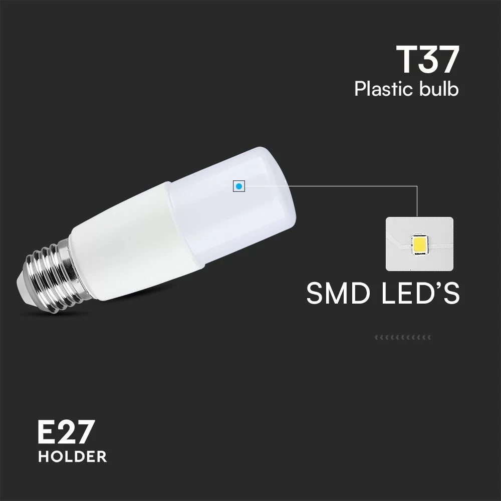 Lampadina LED E27 7.5W T37 3000K Chip Samsung | Luce Calda
