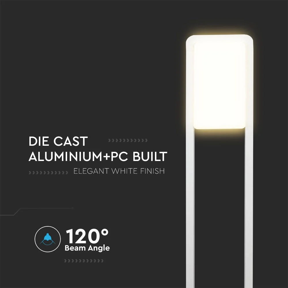 Paletto LED V‑TAC 10 W Samsung 4000 K IP65 – Corpo Bianco
