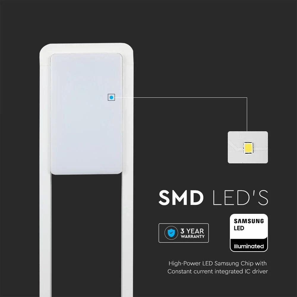 Paletto LED V‑TAC 10 W Samsung 4000 K IP65 – Corpo Bianco
