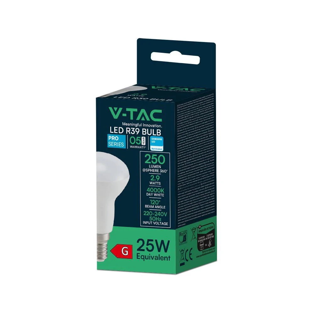 Lampadina LED E14 2.9W R39 4000K Chip Samsung | Luce Naturale