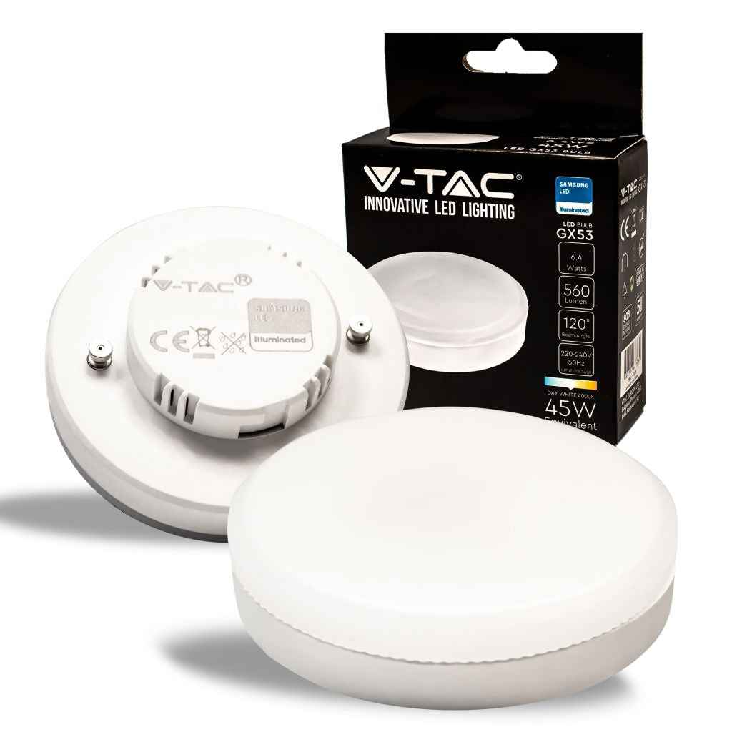Lampadina LED GX53 6,4W Bianco Naturale 560 lm