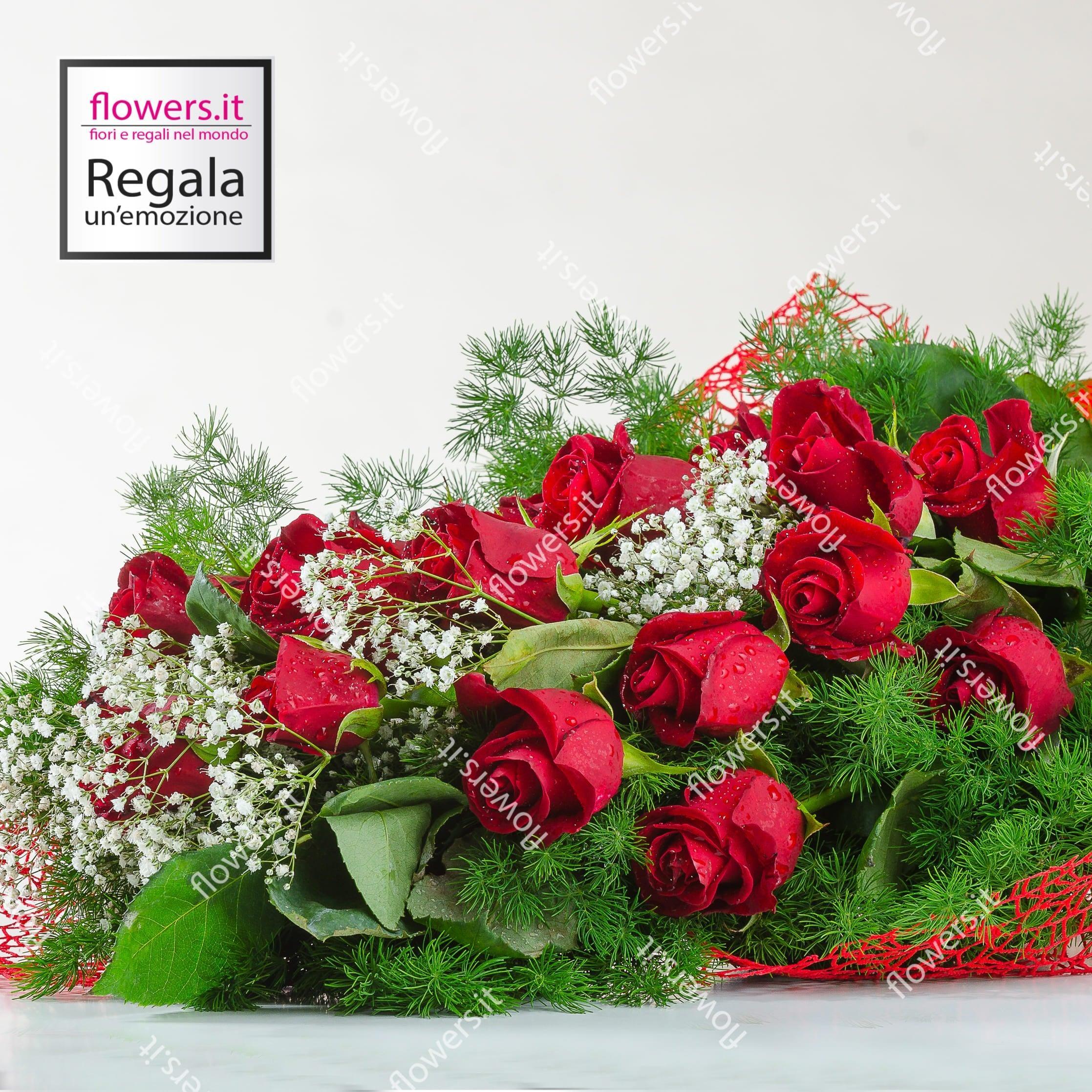 AMORE - Fascio di rose rosse