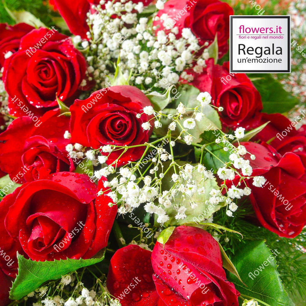 AMORE - Fascio di rose rosse
