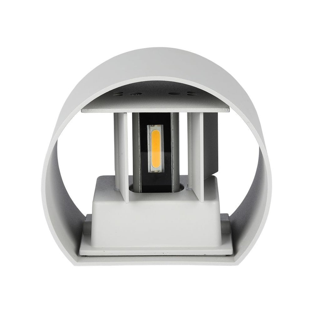 Lampada LED da Muro Doppio Fascio Regolabile 6W IP65 Grigio