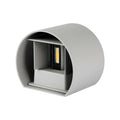 Lampada LED da Muro Doppio Fascio Regolabile 6W IP65 Grigio