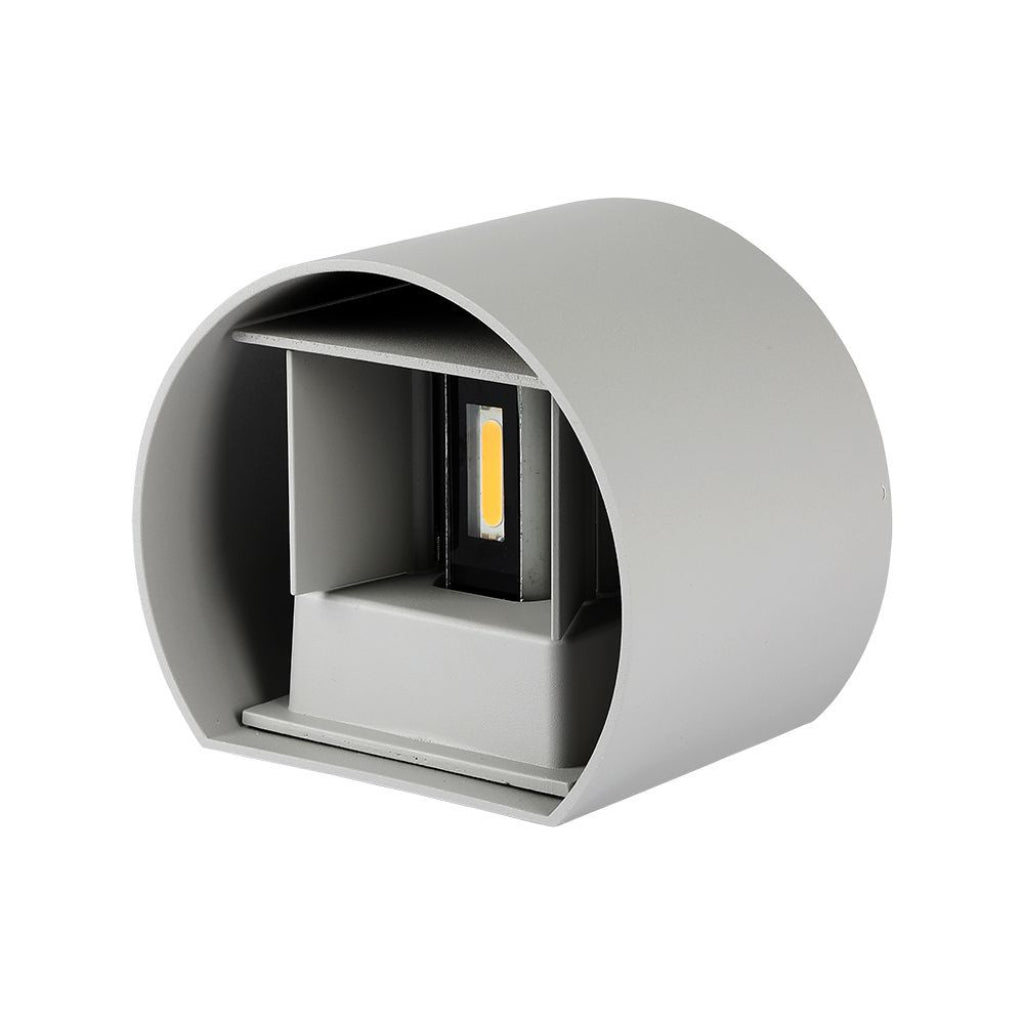 Lampada LED da Muro Doppio Fascio Regolabile 6W IP65 Grigio