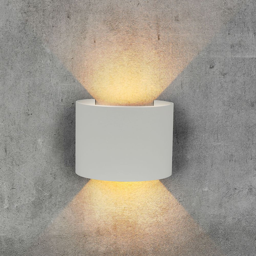 Lampada LED da Muro Doppio Fascio Regolabile 6W IP65 Grigio